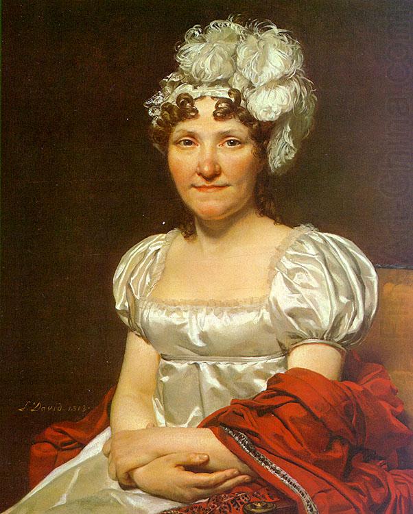 Jacques-Louis  David Portrait of Charlotte David china oil painting image